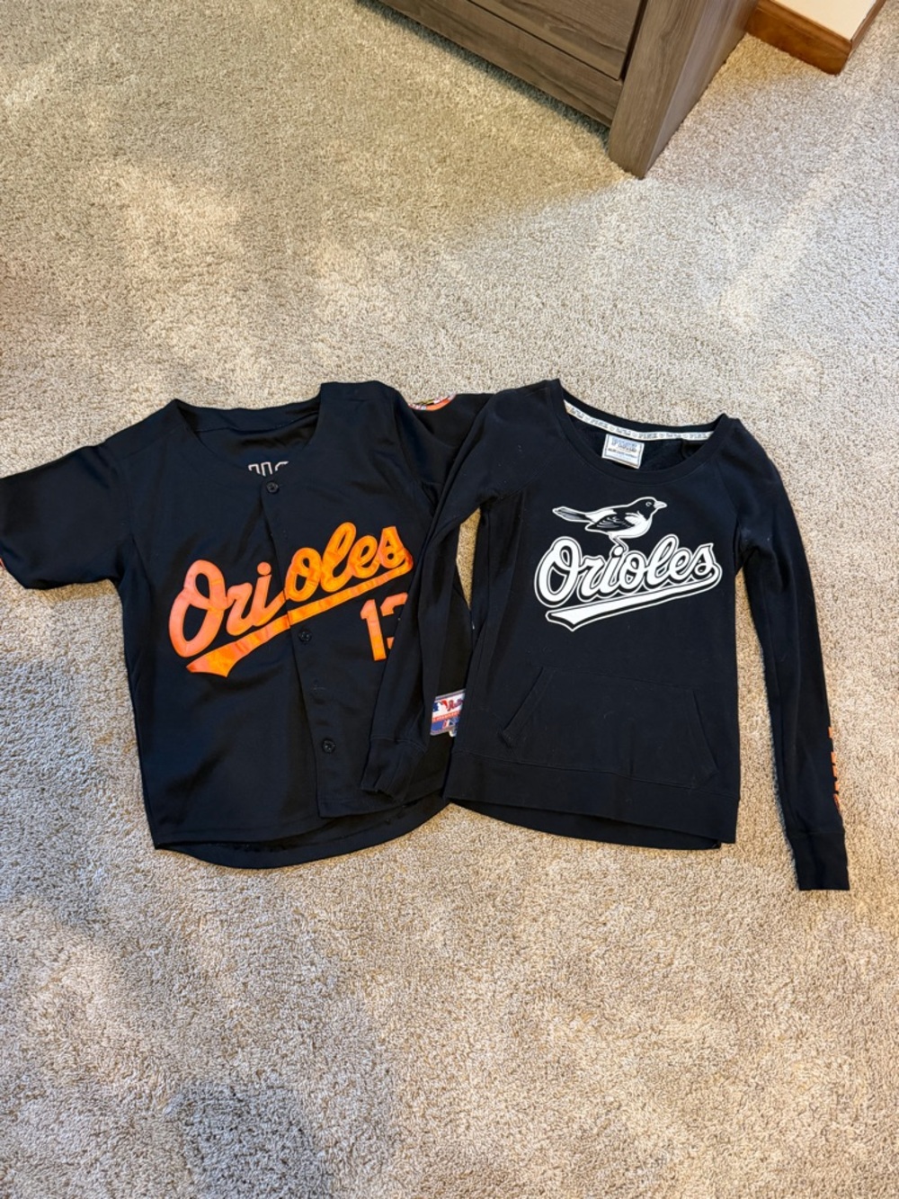 Baltimore Orioles Women’s Black Long Sleeve & Jersey Set